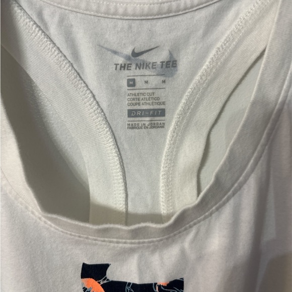 Nike White Tank Top with Graphic Print - Picture 2 of 4